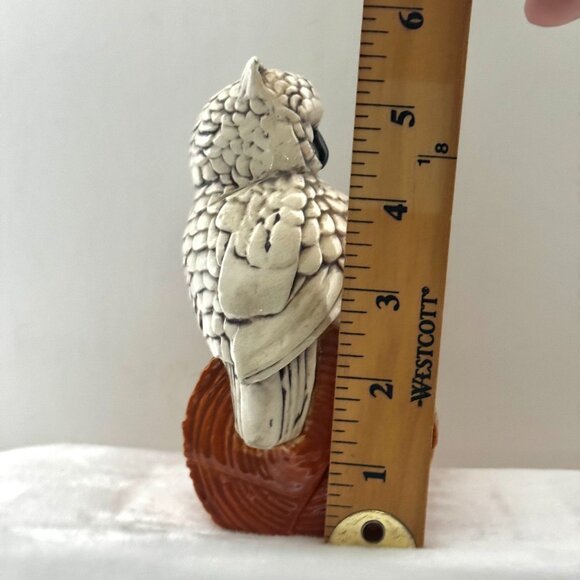 Vtg Winking Owl Ceramic Figure Sculpture Business Card Holder - Picture 15 of 15